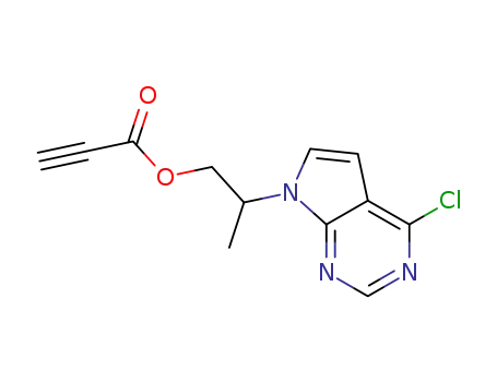 2-(4-chloro-7H-pyrrolo[2,3-d]pyrimidin-7-yl)propyl propiolate