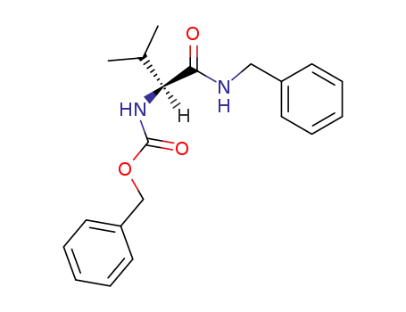 Molecular Structure of 20998-83-8 (Carbamic acid,
[(1S)-2-methyl-1-[[(phenylmethyl)amino]carbonyl]propyl]-, phenylmethyl
ester)