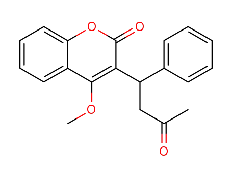 Molecular Structure of 38063-51-3 (2H-1-Benzopyran-2-one, 4-methoxy-3-(3-oxo-1-phenylbutyl)-)