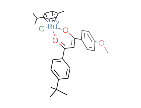 [(cymene)Ru(1-(4-tert-butylphenyl)-3-(4-methoxyphenyl)propane-1,3-dione)Cl]
