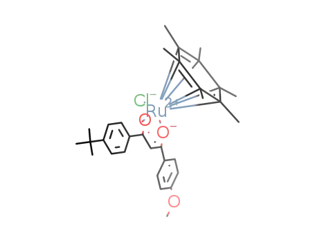 [(hexamethylbenzene)Ru(1-(4-tert-butylphenyl)-3-(4-methoxyphenyl)propane-1,3-dione)Cl]