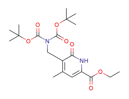ethyl 5-((bis(tert-butoxycarbonyl)amino)methyl)-4-methyl-6-oxo-1,6-dihydropyridine-2-carboxylate