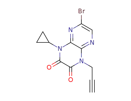 6-bromo-4-cyclopropyl-1-(prop-2-ynyl)pyrazino[2,3-b]pyrazine-2,3(1H,4H)-dione