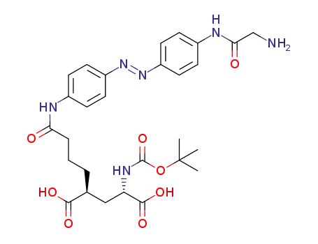 (2S,4S)-2-(4-((4-((E)-(4-(2-aminoacetamido)phenyl)diazenyl)phenyl)amino)-4-oxobutyl)-4-((tertbutoxycarbonyl)amino)pentanedioic acid