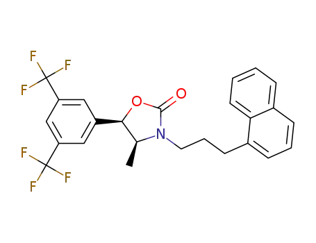 (4S,5R)-5-(3,5-bis(trifluoromethyl)phenyl)-4-methyl-3-(3-(naphthalen-1-yl)propyl)oxazolidin-2-one