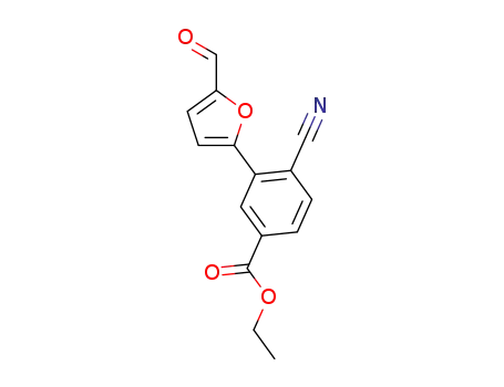 ethyl 4-cyano-3-(5-formyl-2-furyl)benzoate