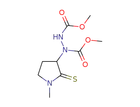 dimethyl 1-(1-methyl-2-thioxopyrrolidin-3-yl)hydrazine-1,2-dicarboxylate