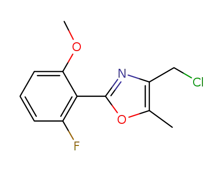 4-(chloromethyl)-5-methyl-2-(2-fluoro-6-methoxyphenyl)oxazole