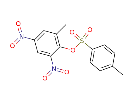 Molecular Structure of 78497-67-3 (Phenol, 2-methyl-4,6-dinitro-, 4-methylbenzenesulfonate (ester))