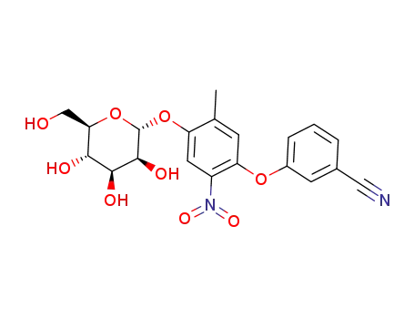 3-(5-methyl-2-nitro-4-((2R,3S,4S,5S,6R)-3,4,5-trihydroxy-6-(hydroxymethyl)tetrahydro-2H-pyran-2-yloxy)phenoxy)benzonitrile