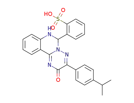 2-[3-(4-isopropylphenyl)-2-oxo-6,7-dihydro-2H-[1,2,4]-triazino[2,3-c]quinazolin-6-yl]benzenesulfonic acid