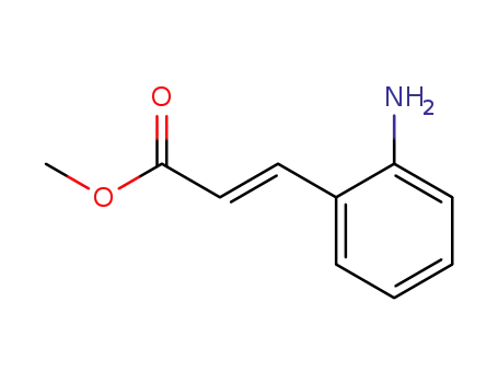 Molecular Structure of 88939-75-7 (2-Propenoic acid, 3-(2-aminophenyl)-, methyl ester, (E)-)