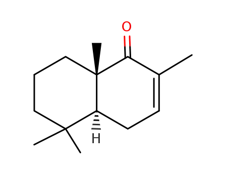 Molecular Structure of 25487-94-9 (1(4H)-Naphthalenone,4a,5,6,7,8,8a-hexahydro-2,5,5,8a-tetramethyl-, (4aS,8aS)-)