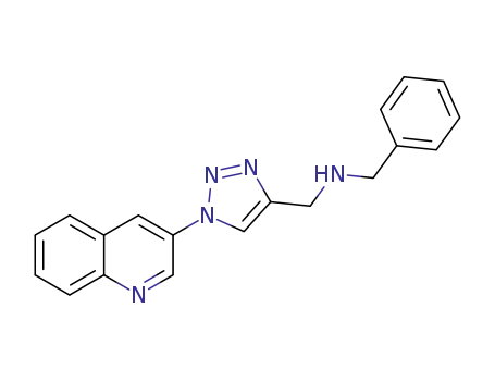 N-benzyl-N-([1-(3-quinolyl)-1H-1,2,3-triazol-4-yl]methyl)amine