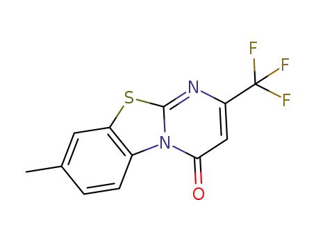 8-methyl-2-(trifluoromethyl)-4H-benzo[4,5]thiazolo[3,2-a]pyrimidin-4-one