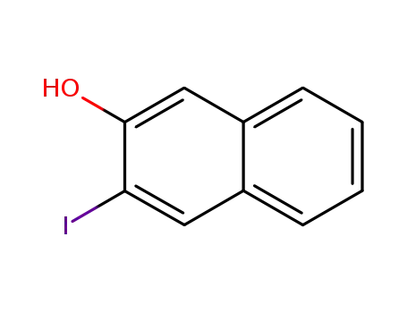 Molecular Structure of 103027-41-4 (2-Hydrocy-3-iodonaphthalene)