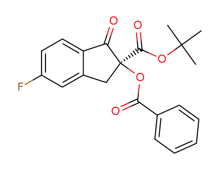1-tert-butyl 2-benzoyloxy-5-fluorine-1-oxo-2,3-dihydro-1H-indene-2-carboxylate
