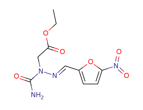Molecular Structure of 10598-87-5 (2-[1-Carbamoyl-2-(5-nitrofurfurylidene)hydrazino]acetic acid ethyl ester)