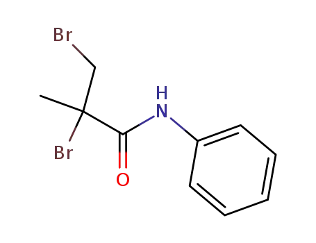 N-phenyl α,β-dibromo-α-methylpropionamide