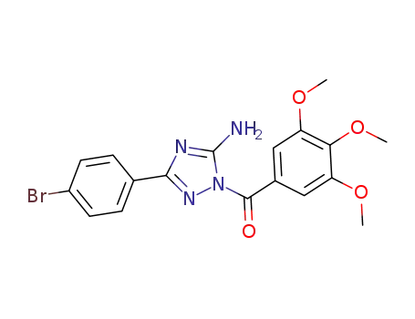 (5-amino-3-(4-bromophenyl)-1H-1,2,4-triazol-1-yl)(3,4,5-trimethoxyphenyl)methanone