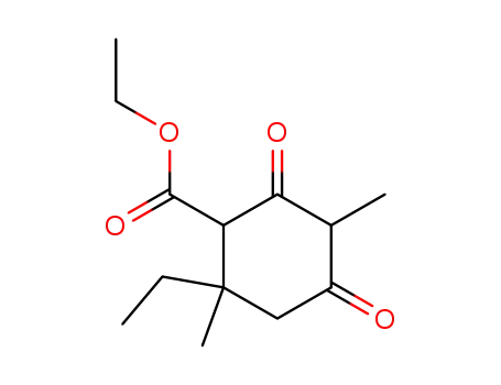 2-ethyl-2,5-dimethyl-4,6-dioxo-cyclohexanecarboxylic acid ethyl ester