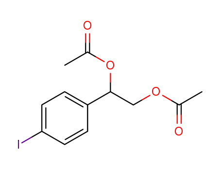 1-(4-iodophenyl)ethane-1,2-diyl diacetate