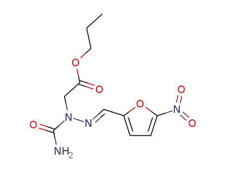 3-(5-nitro-furfurylidenamino)-hydantoic acid propyl ester