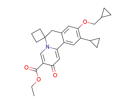 ethyl 10'-cyclopropyl-9'-(cyclopropylmethoxy)-2'-oxo-2',7'dihydrospiro[cyclobutane-1,6'-pyrido[2,1-a]isoquinoline]-3'-carboxylate