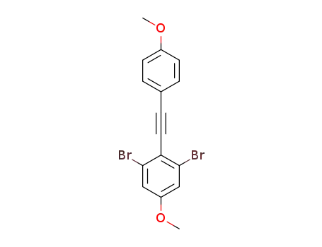 1,3-dibromo-5-methoxy-2-((4-methoxyphenyl)ethynyl)benzene