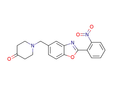 1-((2-(2-nitrophenyl)benzo[d]oxazol-5-yl)methyl)piperidin-4-one