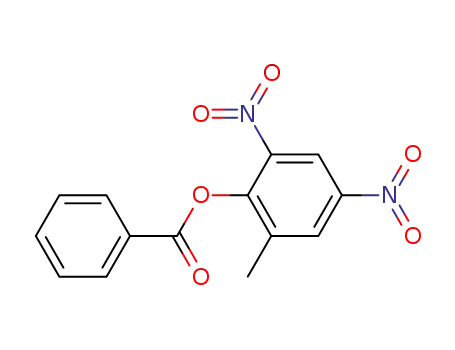 Molecular Structure of 4102-92-5 (Phenol,2-methyl-4,6-dinitro-, 1-benzoate)