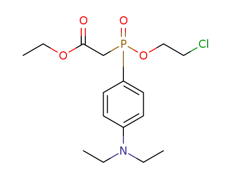 ethyl [4-(diethylamino)phenyl](2-chloroethoxy)phosphoryl acetate