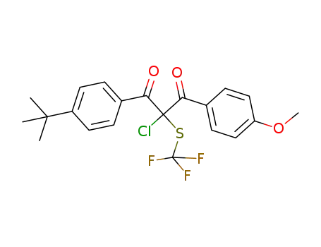 1-(4-(tert-butyl)phenyl)-2-chloro-3-(4-methoxyphenyl)-2-((trifluoromethyl)thio)propane-1,3-dione