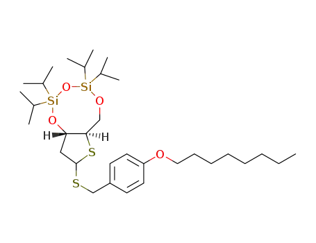 (6aR,9aS)-2,2,4,4-tetraisopropyl-8-((4-(octyloxy)benzyl)thio)tetrahydro-6H-thieno[3,2-f][1,3,5,2,4]trioxadisilocine
