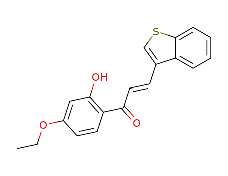 (E)-3-(benzo[b]thiophen-3-yl)-1-(4-ethoxy-2-hydroxyphenyl)prop-2-en-1-one