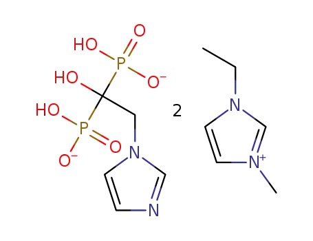 bis(1-ethyl-3-methyl-1H-imidazol-3-ium) (1-hydroxy-2-(1H-imidazol-1-yl)ethane-1,1-diyl)bis(hydrogen phosphonate)