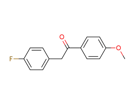 Molecular Structure of 2729-19-3 (Ethanone, 2-(4-fluorophenyl)-1-(4-methoxyphenyl)-)