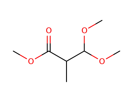 Molecular Structure of 76526-43-7 (methyl 3,3-dimethoxy-2-methylpropionate)