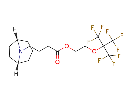 6-((1R,5S)-8-azabicyclo[3.2.1]octan-8-yl)-1-((1,1,1,3,3,3-hexafluoro-2-(trifluoromethyl)propan-2-yl)oxy)hexan-3-one