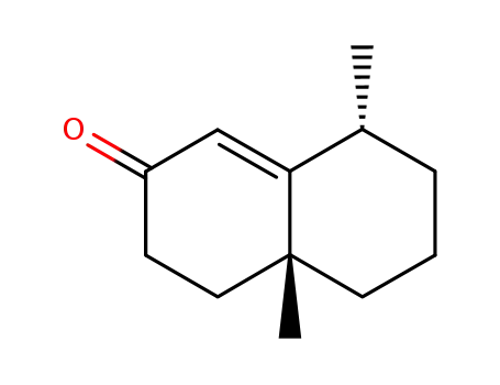 Molecular Structure of 17990-00-0 (2(3H)-Naphthalenone, 4,4a,5,6,7,8-hexahydro-4a,8-dimethyl-, (4aR,8R)-rel-)