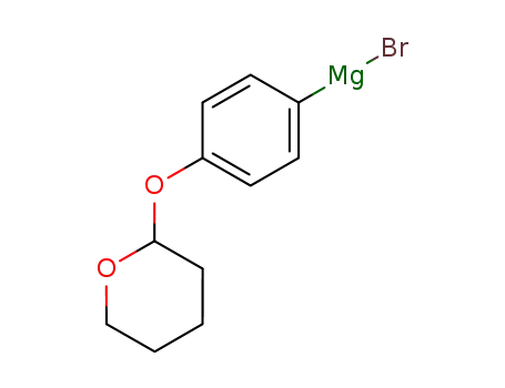 Molecular Structure of 36637-44-2 (4-(2-TETRAHYDRO-2H-PYRANOXY)PHENYLMAGNESIUM BROMIDE)