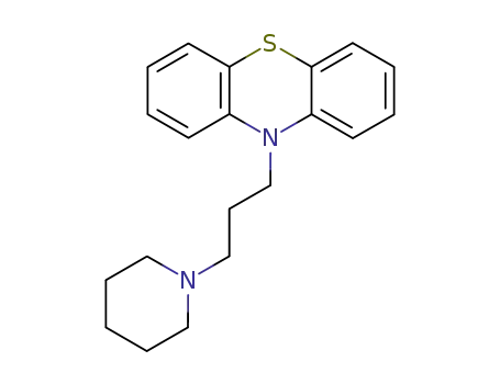 Molecular Structure of 3733-38-8 (10-[3-(piperidin-1-yl)propyl]-10H-phenothiazine)