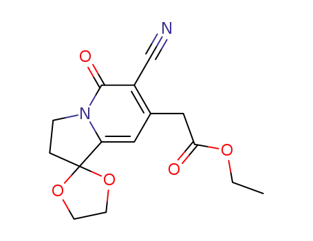 ethyl 2-(6′-cyan-5′-oxo-3′,5′-dihydro-2′H-spiro[[1,3]dioxolane-2,1′-indolizine]-7′-yl)acetate
