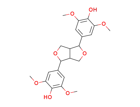 Molecular Structure of 487-35-4 (Syringaresinol)