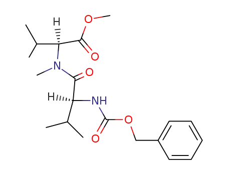 Molecular Structure of 128892-28-4 (L-Valine, N-methyl-N-[N-[(phenylmethoxy)carbonyl]-L-valyl]-, methyl ester)