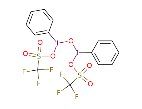 Molecular Structure of 88016-29-9 (Iodine, m-oxodiphenylbis(1,1,1-trifluoromethanesulfonato-kO)di-)