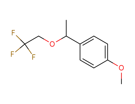 Molecular Structure of 94670-31-2 (Benzene, 1-methoxy-4-[1-(2,2,2-trifluoroethoxy)ethyl]-)