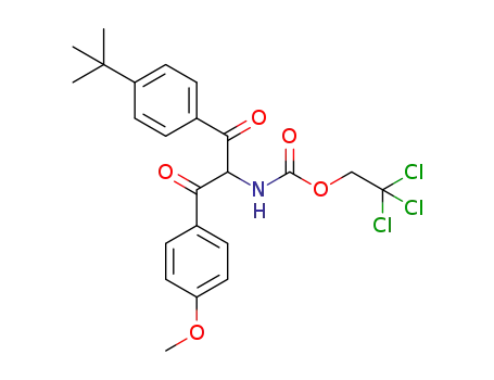 2,2,2-trichloroethyl {1-[4-(tert-butyl)phenyl]-3-(4-methoxyphenyl)-1,3-dioxopropan-2-yl}carbamate