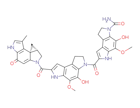 Benzo[1,2-b:4,3-b']dipyrrole-3(2H)-carboxamide,7-[[1,6-dihydro-4-hydroxy-5-methoxy-7-[[(7bR,8aS)-4,5,8,8a-tetrahydro-7-methyl-4-oxocyclopropa[c]pyrrolo[3,2-e]indol-2(1H)-yl]carbonyl]benzo[1,2-b:4,3-b'