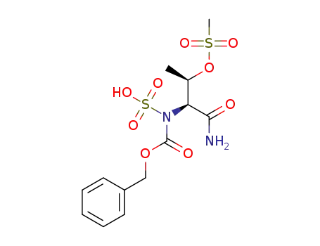 N-sulfo-N-benzyloxycarbonyl-O-methanesulfonyl-L-threonine amide